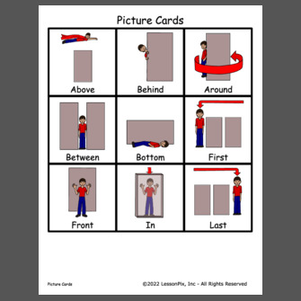 Preposition Picture Cards